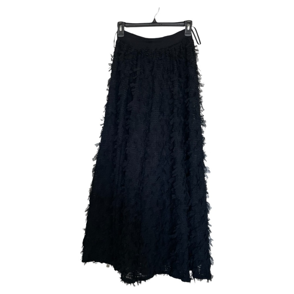 Anthropologie black textured maxi Women’s skirts